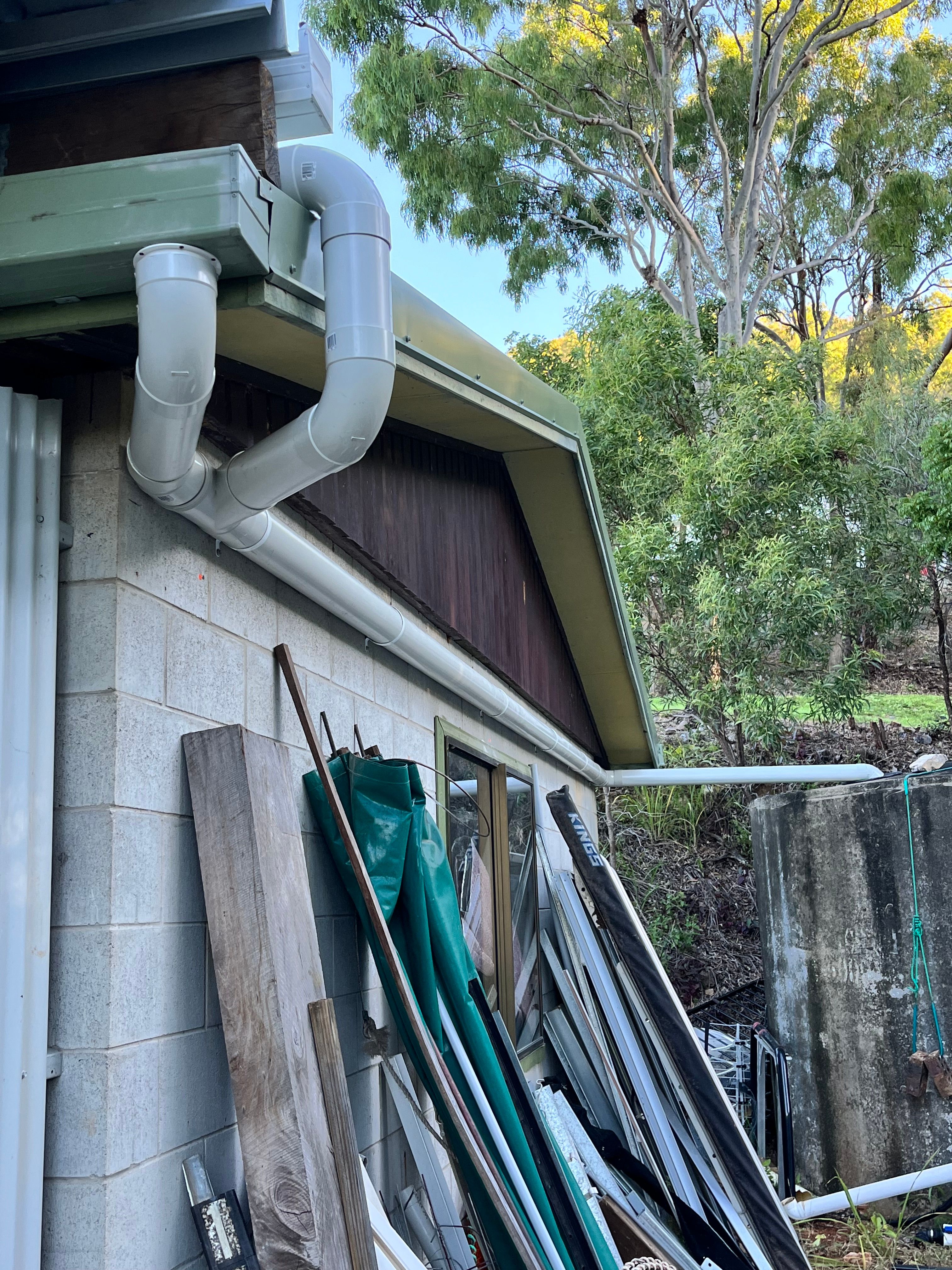 New gutters and downpipes installed